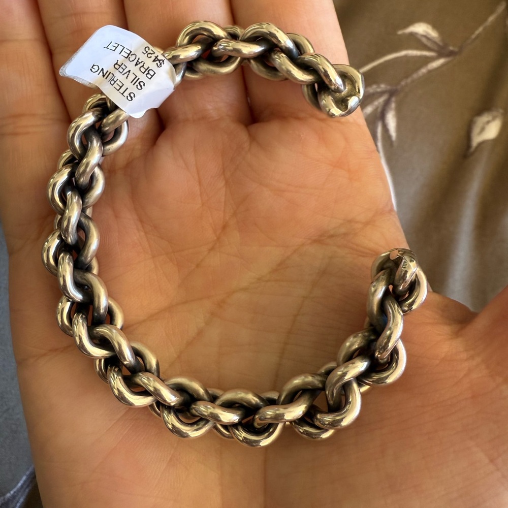 Caroline Tsosie Sterling Silver Twisted Cuff Bracelet - Picture 5 of 5